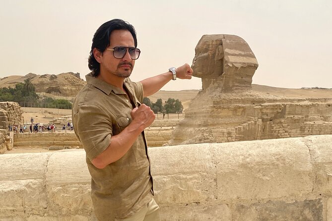 private Giza Pyramids,Sphinx and the New Grand Egyptian Museum - The Great Sphinx and Valley Temple