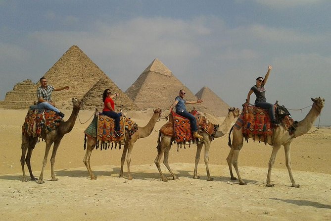 Private Tour To Giza Pyramids,Sphinx With Entry Inside The Great Pyramid - The three pyramids on the Giza Plateau