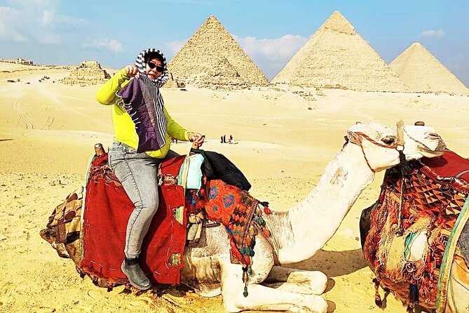 Private tour to Giza, Sakkara, Memphis with Camel and Lunch - Seeing Cheops, Chefren, Mycerinus, and the Sphinx