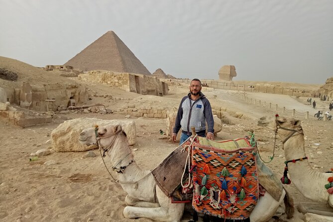 Private Tour to The Great Pyramids, Sphinx and Camel Ride - A 30-minute camel ride in the desert