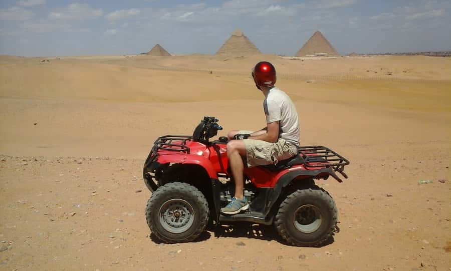 Pyramids of Giza: 1-Hour Quad Bike Desert Safari - One hour among sand, pyramids, and city views
