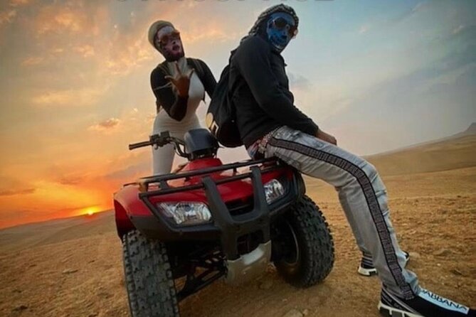 Quad Bike ATV Tours in Desert of Giza Pyramids with Egyptian Tea - The first ride toward the pyramids