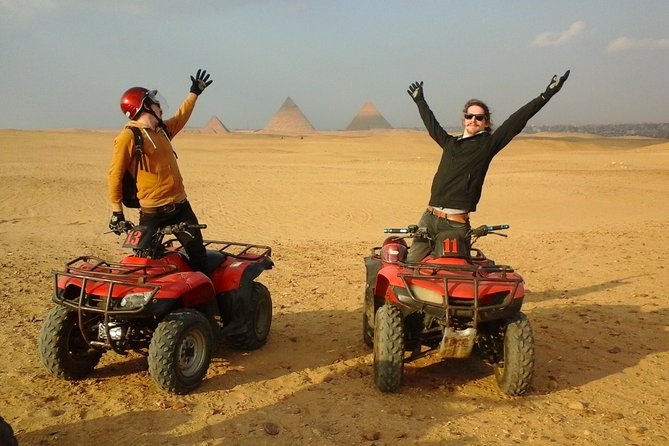 Quad Bike Trip At Desert of Giza Pyramids - Riding toward the Giza Pyramids