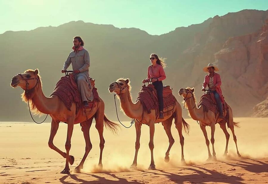 Sharm El-Sheikh: Camel Riding, Stargazing, BBQ Dinner & Show - A short camel ride with a useful time limit