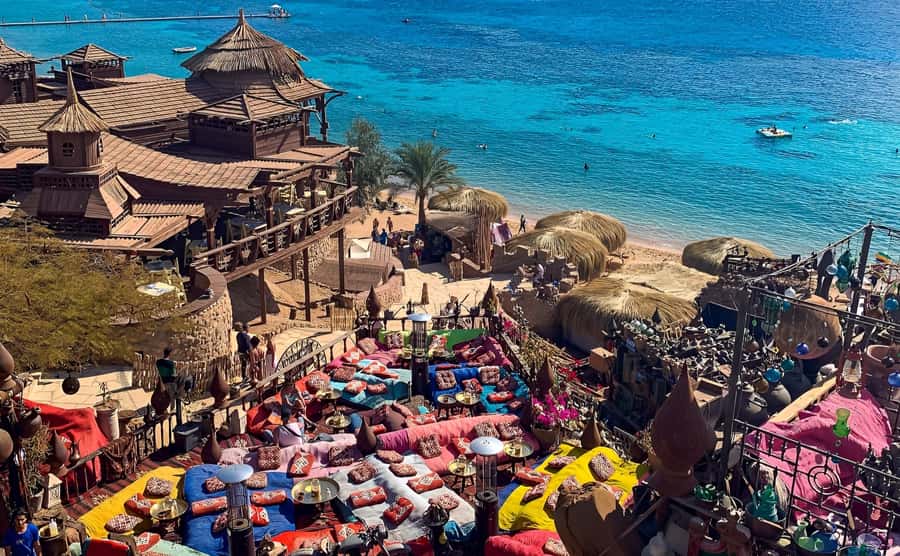 Sharm el Sheikh: Farsha Cafe & Soho Square Night Out Driver - Soho Square after dark