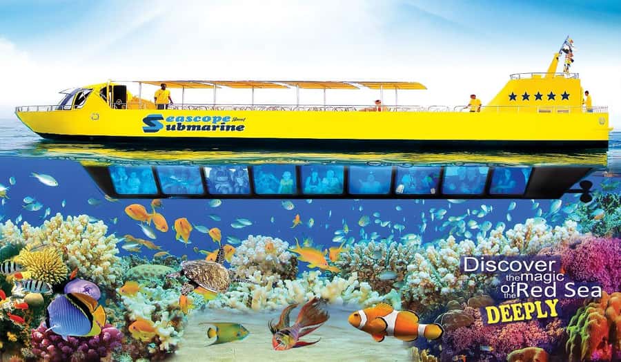 Sharm El-Sheikh: Seascope Submarine boat cruise with pickup - Waiting at the marina before departure