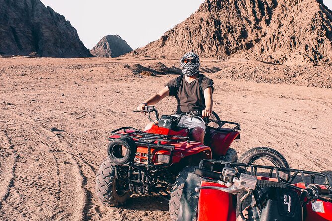 Sharm: Quad Bike or Car Buggy, Camel ride & optional VIP Bedouin Dinner & Show - Choosing a quad bike or dune buggy