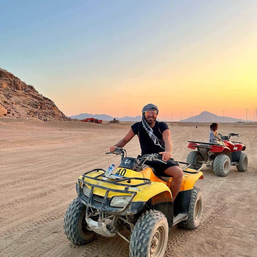 Sharm: Water Sports Adventure Day with Hotel Transfer - Quad biking for 70 minutes through Sinai terrain