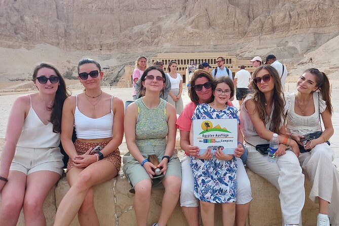 Small group Hurghada to Luxor, Valley of the Kings by Van - The Colossi of Memnon, a quick roadside stop