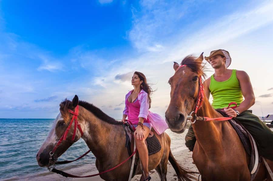 Soma Bay: Horse Riding Beach and Desert Tour With Transfer - Riding from desert sand to the Red Sea shore