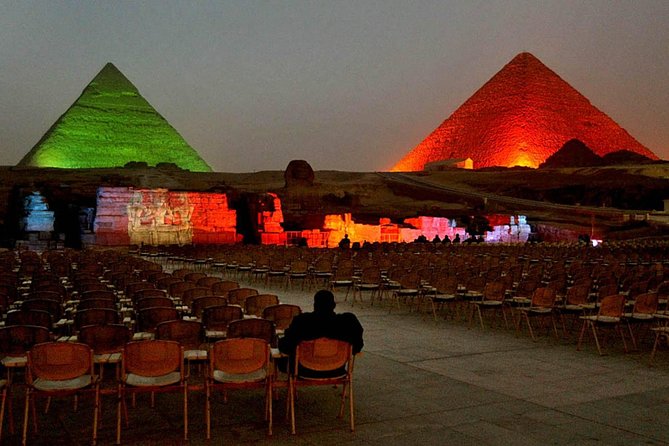 Sound and Light Show at Giza Pyramids - Early arrival at Giza and the best photo window