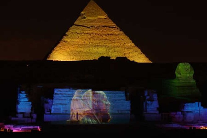 Sound and Light Show at the Pyramids from Egypt - The Sphinx, lasers, and the story of three kings