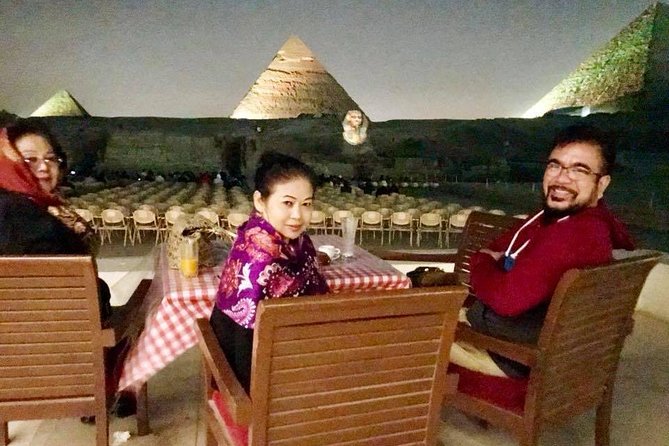 Sound and Light show Giza pyramids with private pick up - What the One-Hour Program Covers