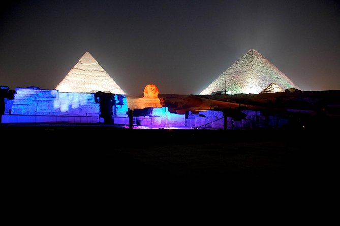 Sound and light show with Dinner with Pyramids view Roof Top Restaurant - Who will enjoy this evening most?