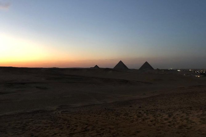 sunset at Giza pyramids by camels - Who will enjoy this most