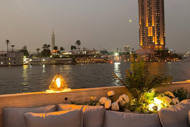 Sunset & Night Open Air Nile Cruise in Cairo & Giza - Qasr el Nil Bridge and the bronze lions