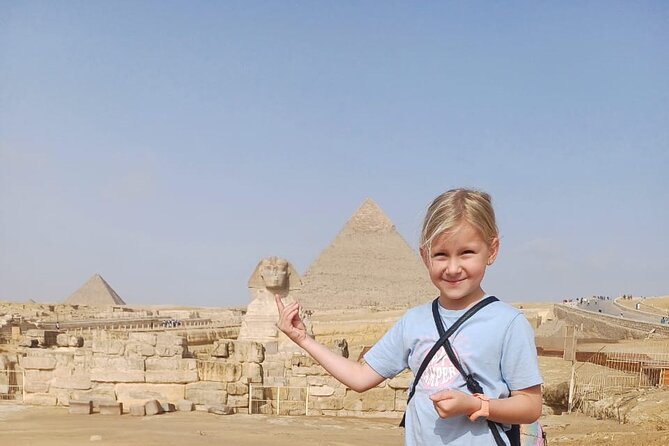 The Giza Pyramids, the Great Sphinx, and Local Lunch. - The panoramic viewpoint and camel photographs