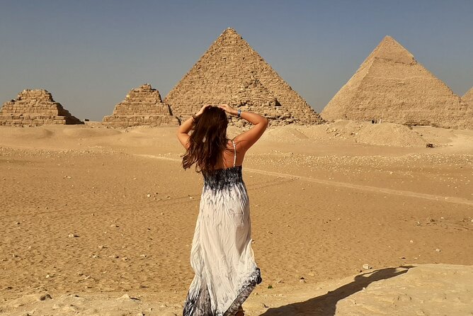 Top Private All Inc-Pyramids,Camel,Quad Bike,Inside Pyramid&Lunch - Khafre and Menkaure, two very different pyramids