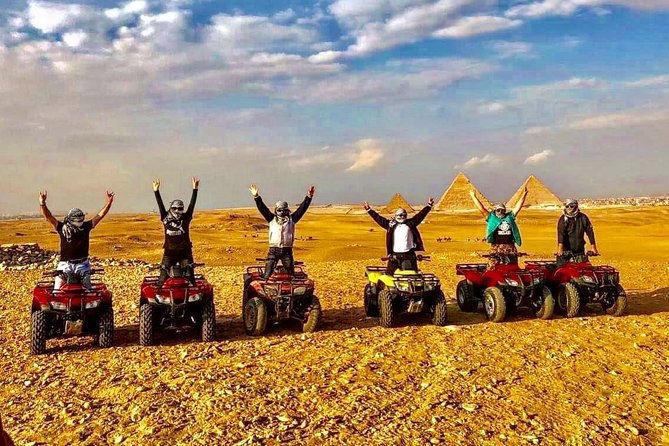 Top rated ATV quad bike at the Desert of Giza Pyramids - The pyramid view and photo stops