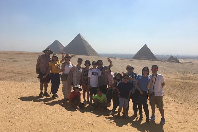 Top rated Giza Pyramids and Sphinx Tour from Cairo Airport - A camel ride with a practical warning