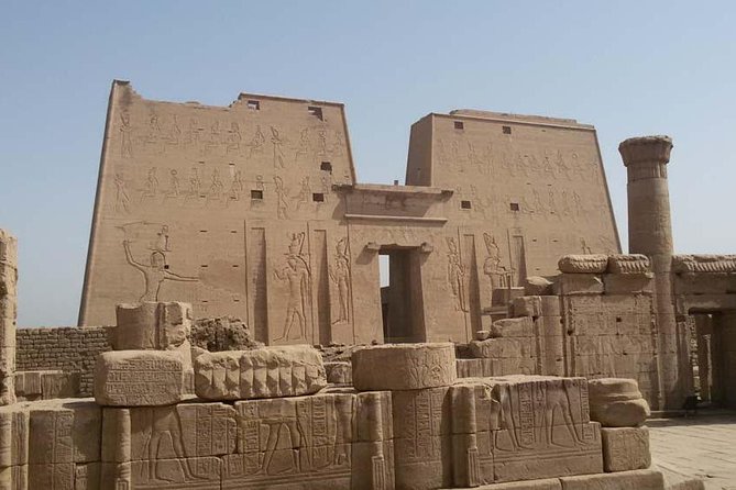 Transfer from Aswan to Luxor - Edfu Temple and the long walk to Horus