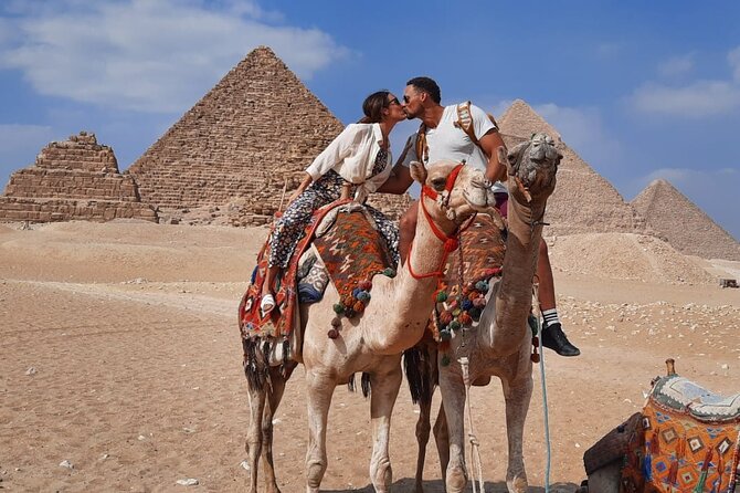VIP Giza Pyramids, Sphinx, Lunch,Camel Ride & inside 3rd pyramid - Khafre’s Pyramid and the famous false height