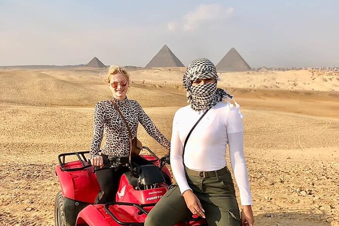 VIP Private GizaPyramids,Sphinx,Camel,QuadBike&Inside 3rd Pyramid - Hotel pickup and the four-hour schedule
