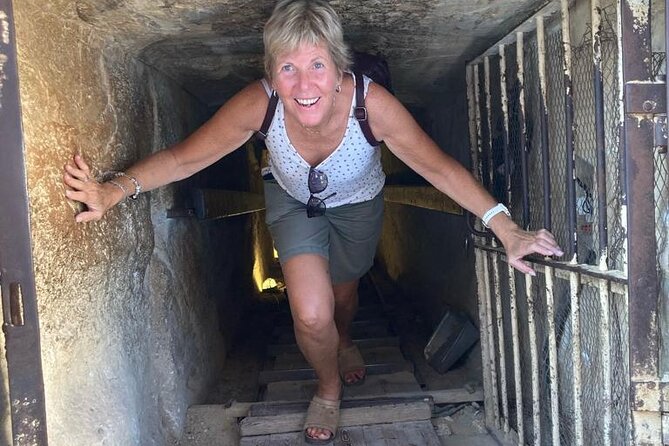 VIP Tour inside Giza Pyramids - Entering Khufu through the ascending passage