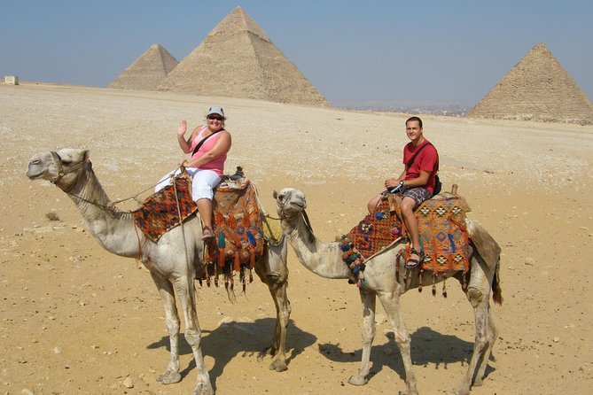 visit the pyramids of Giza + the necropolis of Saqqara + the Memphis site. - Giza: the essential first stop