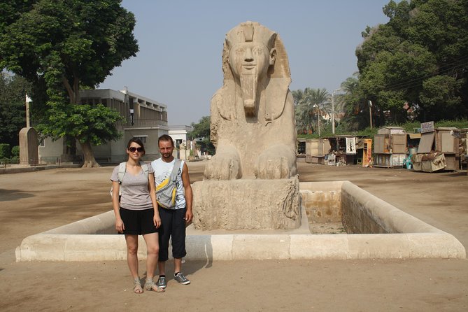visit the pyramids of Giza + the necropolis of Saqqara + the Memphis site. - Who will get the most from this excursion