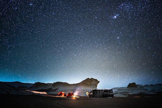 White and Black Desert in Egypt 2 days 1 Night unforgettable Trip - Crystal Mountain and the rocks of Agabat Valley