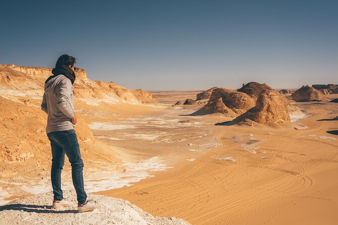 White Desert Overnight Camping Sharing Tour in Egypt - A short swim at El Heiz Hot Springs