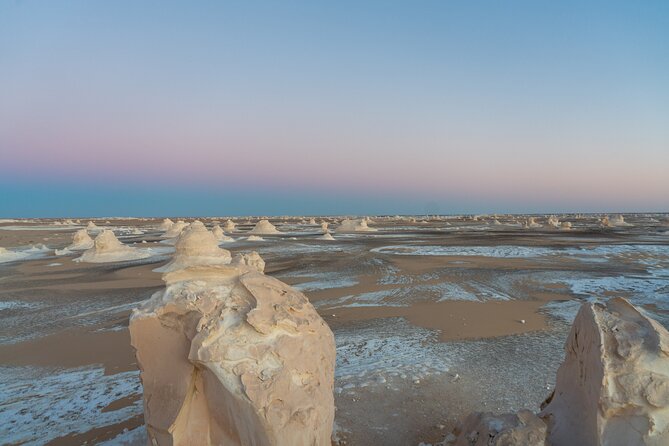 White Desert Overnight Camping Sharing Tour in Egypt - Morning rock figures and the return to Cairo